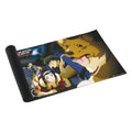 Cowboy Bebop Night Team playmat, partly rolled