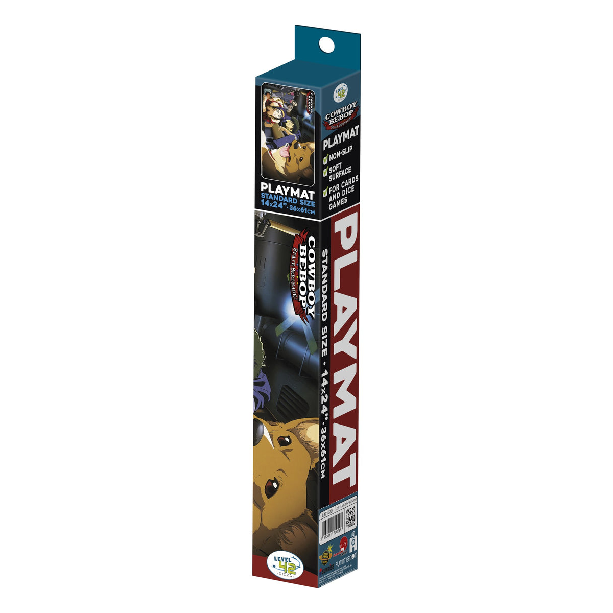 Cowboy Bebop Night Team playmat, in its tube packaging
