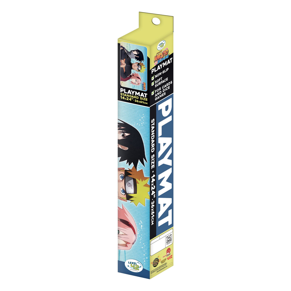 Naruto Shippuden Trio playmat, in its tube packaging