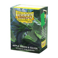 Dragon Shield Matte Dual Sleeves Apple Green & Silver, box of 100
