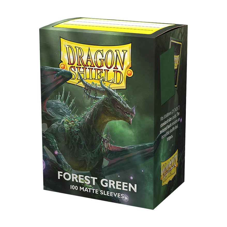Dragon Shield Matte Sleeves Forest Green, box of 100