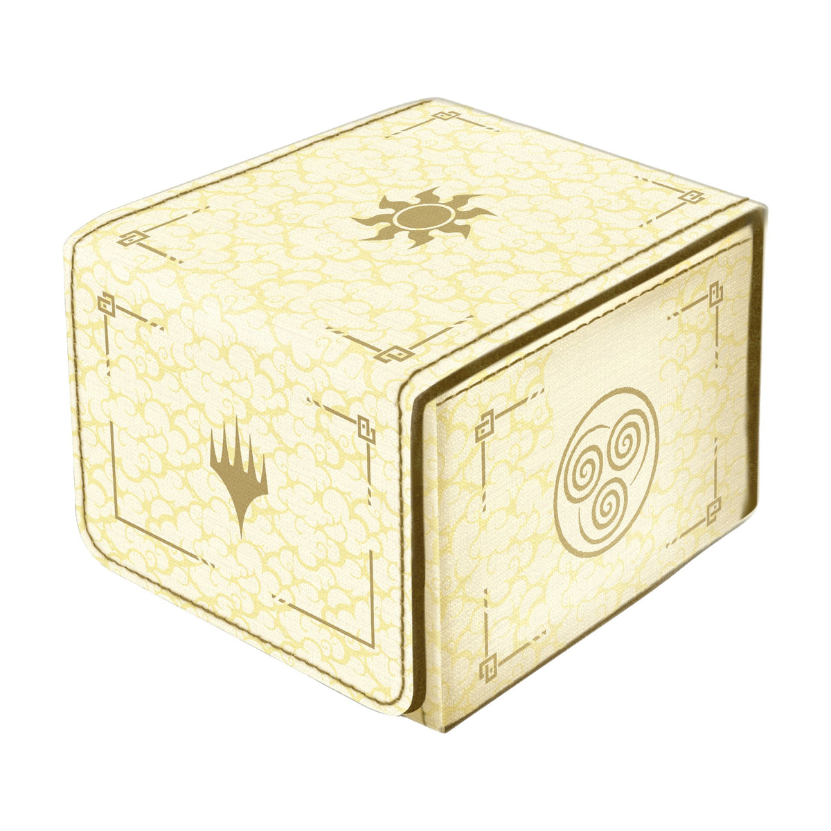 DOMARU Avatar: The Last Airbender Air deck box, closed, cream with the Air Nomad emblem