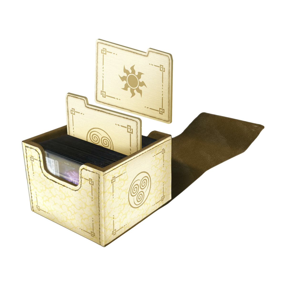 DOMARU Avatar: The Last Airbender Air deck box, open with cards and dividers