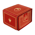 DOMARU Avatar: The Last Airbender Fire deck box, closed, red with the Fire Nation emblem