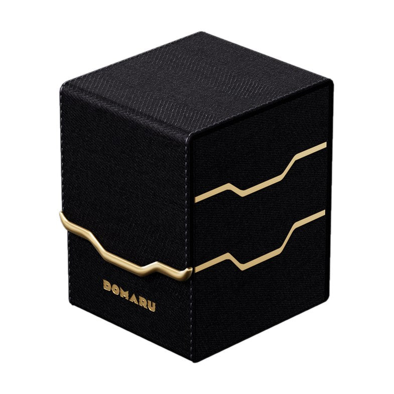 Gatherers’ Tavern DOMARU Armory Vertex 100+ deck box in Obsidian, closed