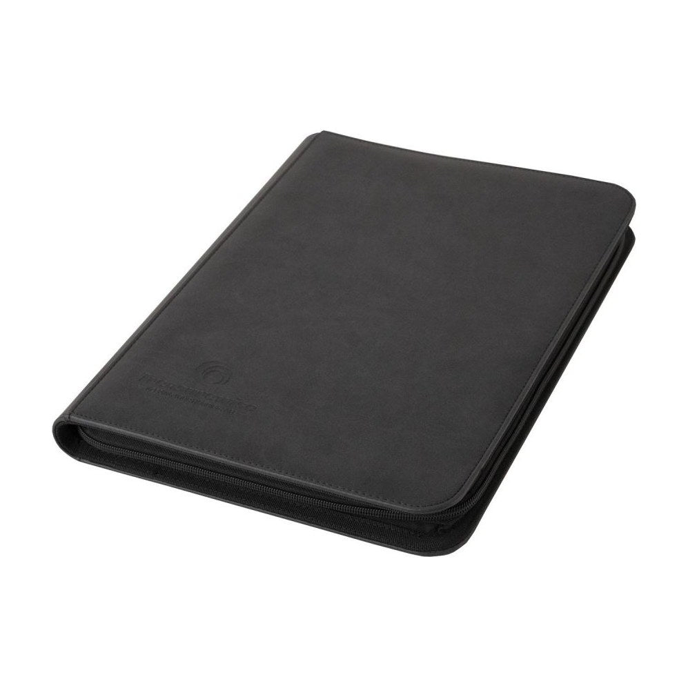 WiseGuard 9 pocket zip binder in black, closed