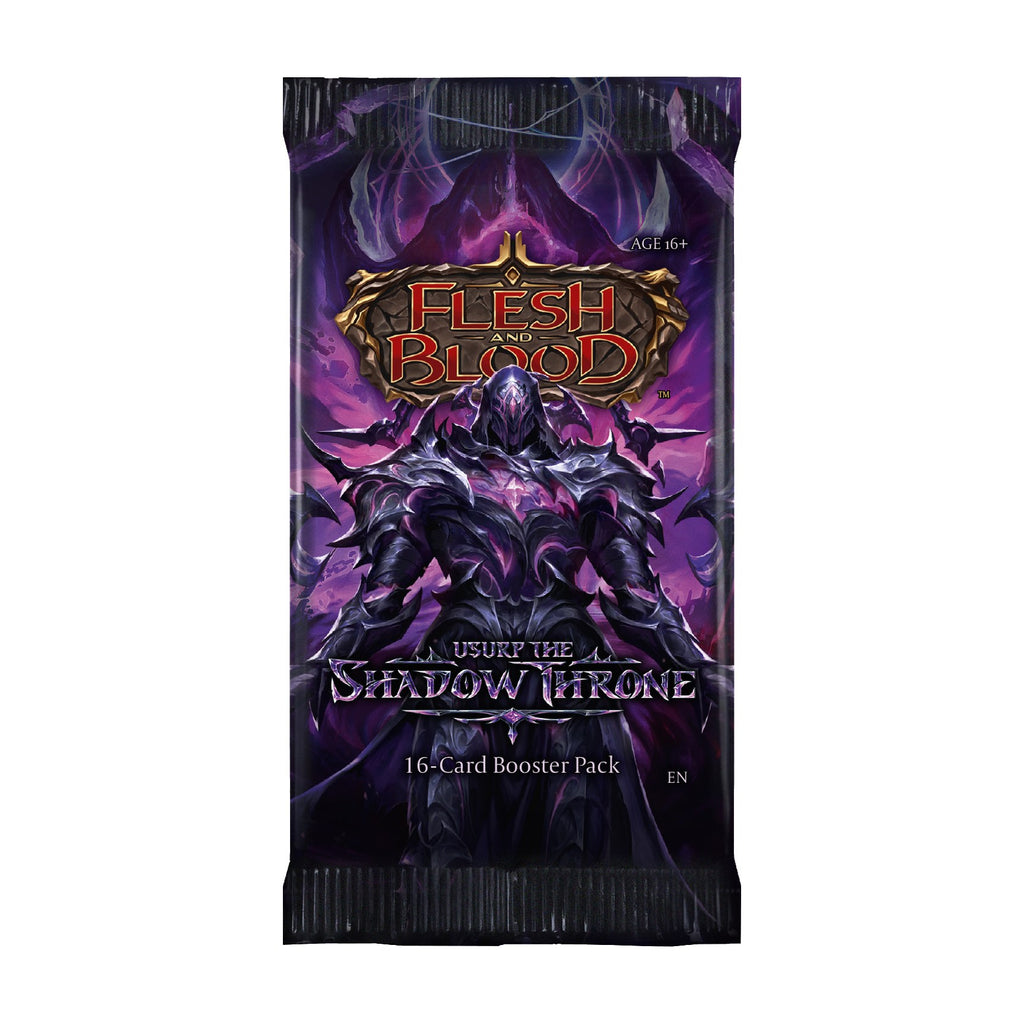 Flesh and Blood Usurp the Shadow Throne booster pack, 16 cards