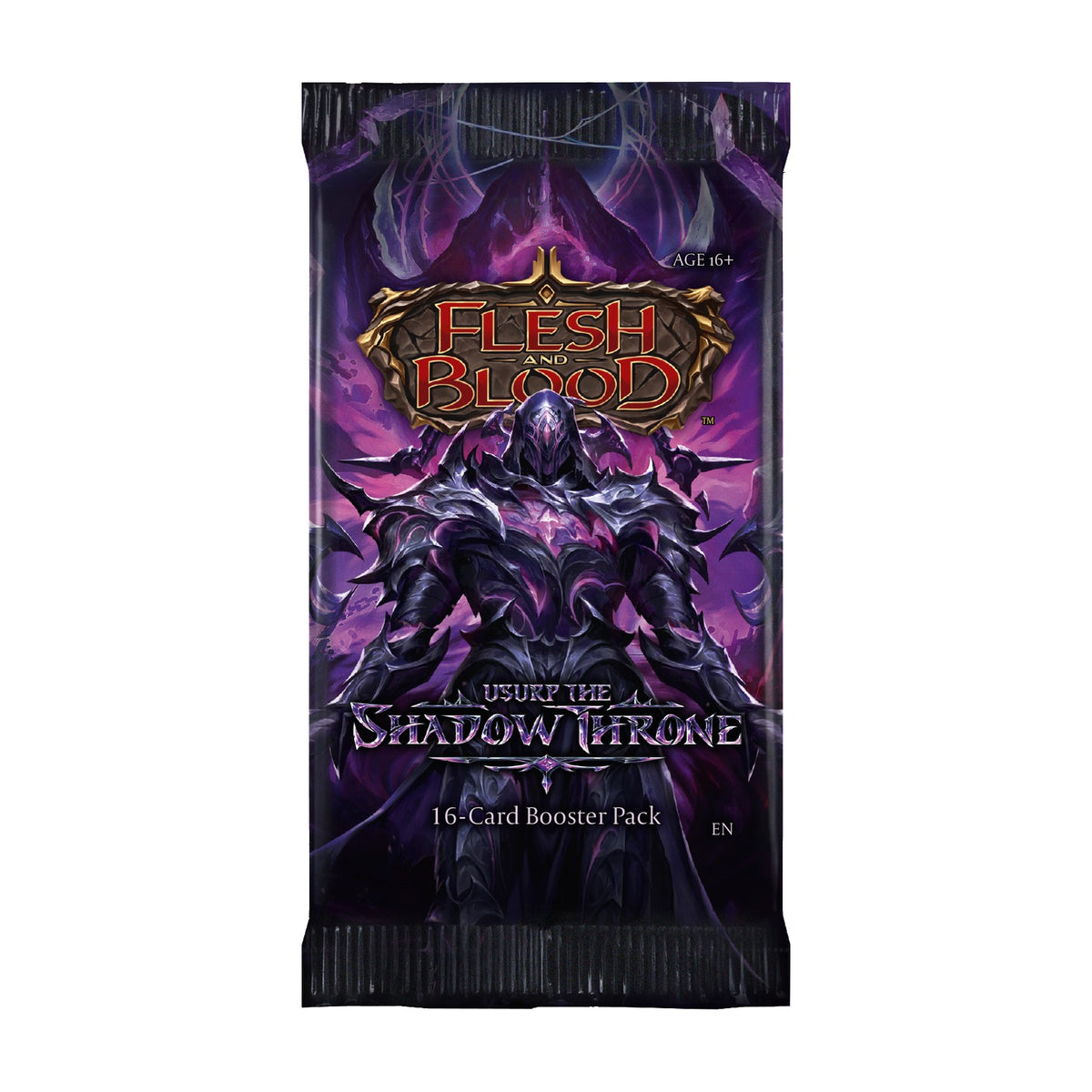 Flesh and Blood Usurp the Shadow Throne booster pack, 16 cards