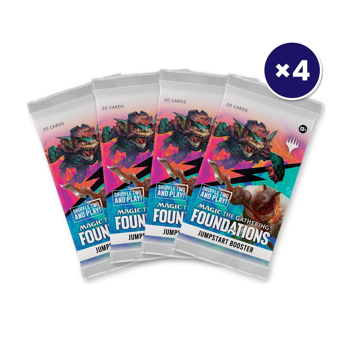 Magic: The Gathering Foundations Jumpstart Booster 4-Pack