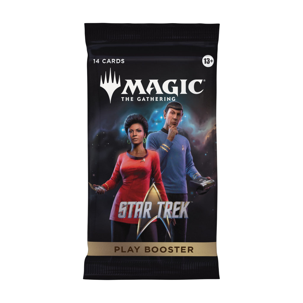 Magic: The Gathering Star Trek Play Booster pack featuring Uhura and Spock