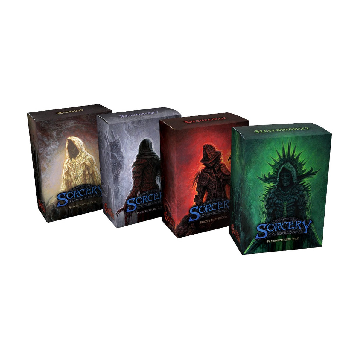 Sorcery: Contested Realm Gothic, 4 precon decks from inside the box
